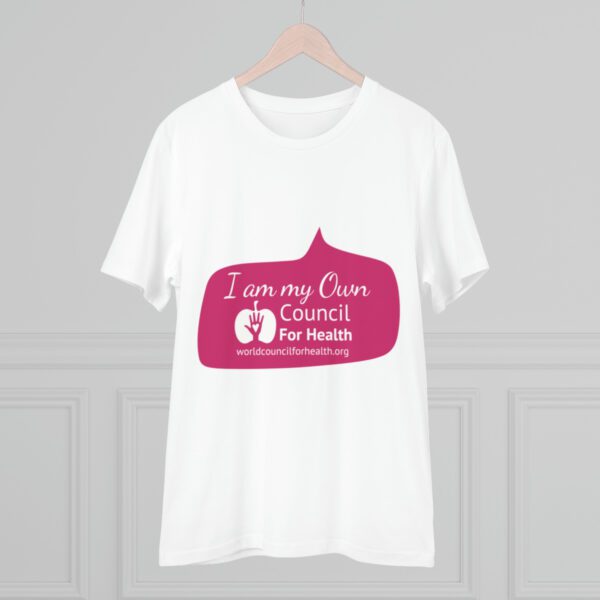 "I Am My Own Council for Health" - WCH Logo Pink - T-shirt